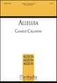 Alleluia SATB choral sheet music cover